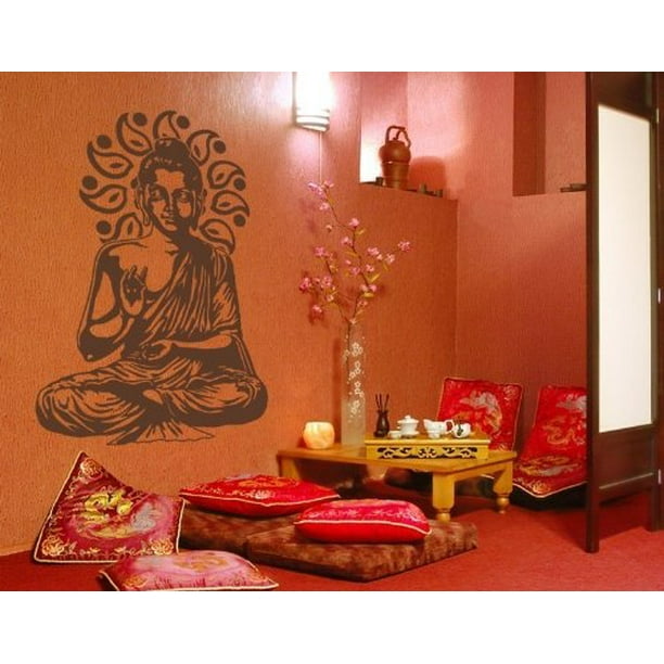 Buddha Wall Art Dorm Asian Wall Decal Buddha Wall Decal Nursery Wall Decal